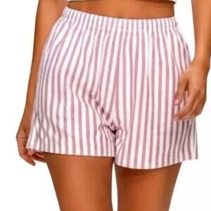 Rumored Ex Boyfriend Boxer Shorts Cupid Stripe Pink White Small NWT